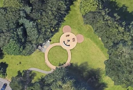Our garden that looks like a teddy bear from the sky